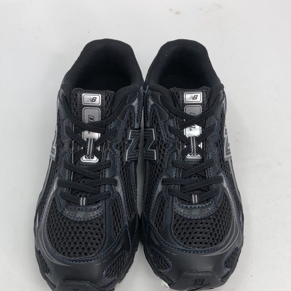 New Balance Big Kids 740 Bungee Lace PZ740BM Black Grey Casual Shoes - Size 3 - Picture 10 of 16
